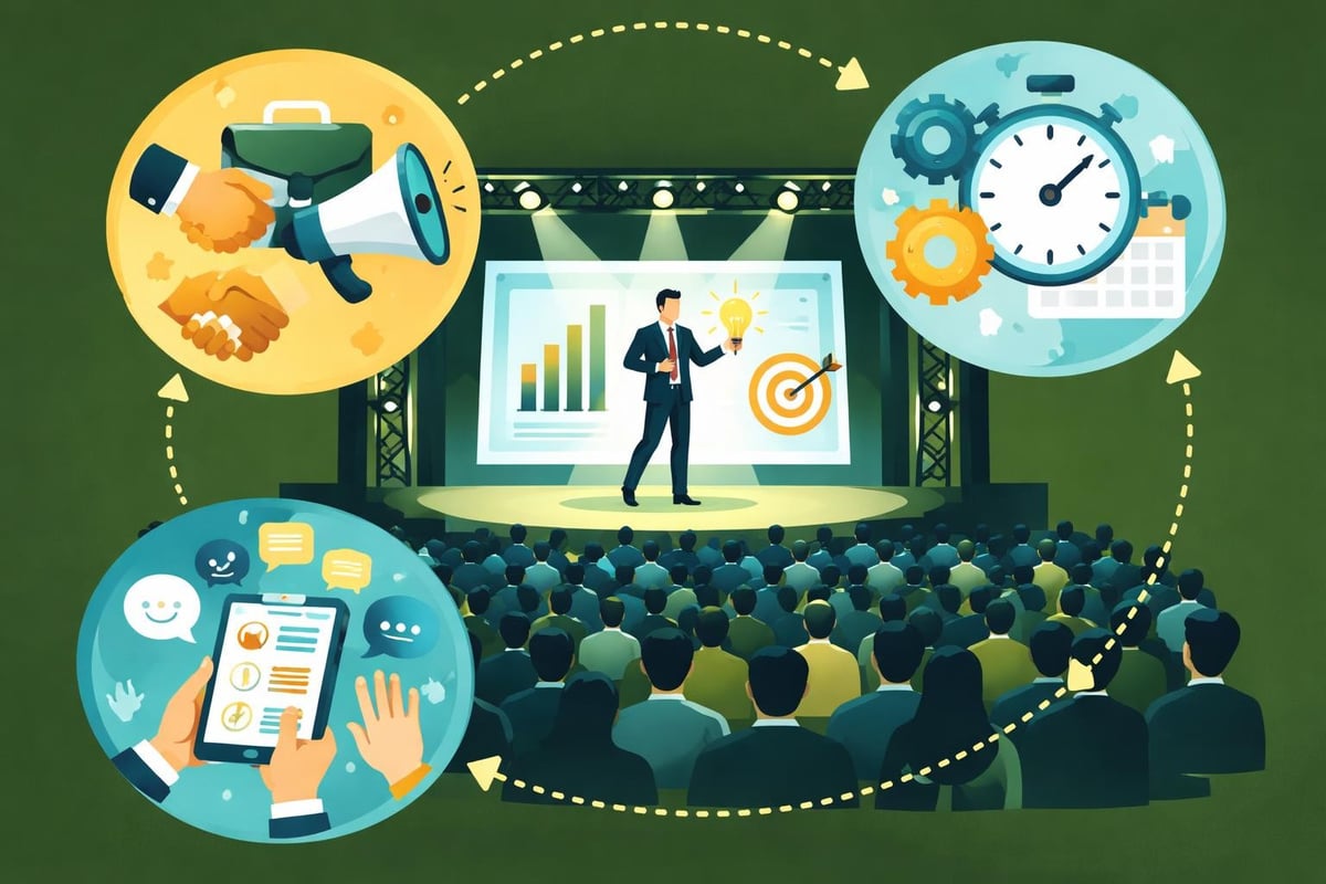 Bühnenzauberei bei Firmenevent