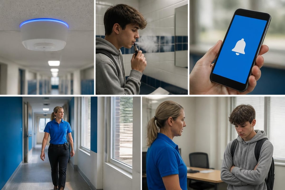 School vaping detection workflow