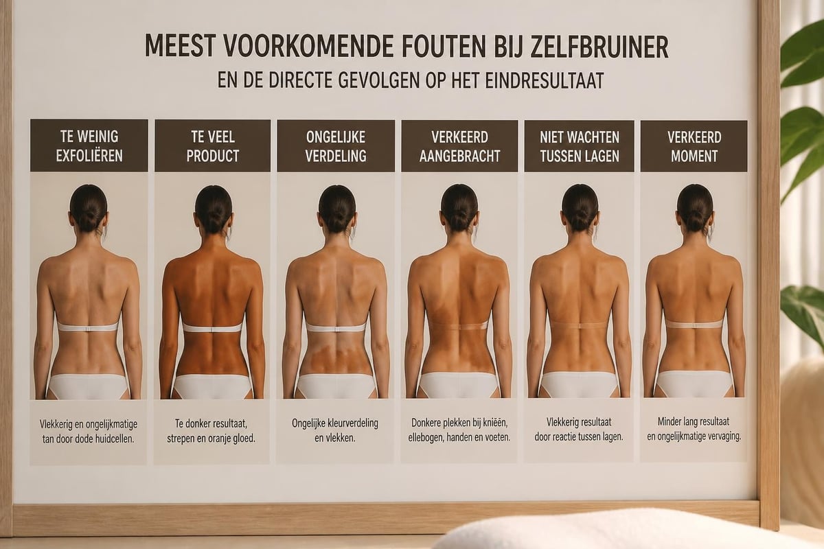 Veelgemaakte fouten zelfbruiner
