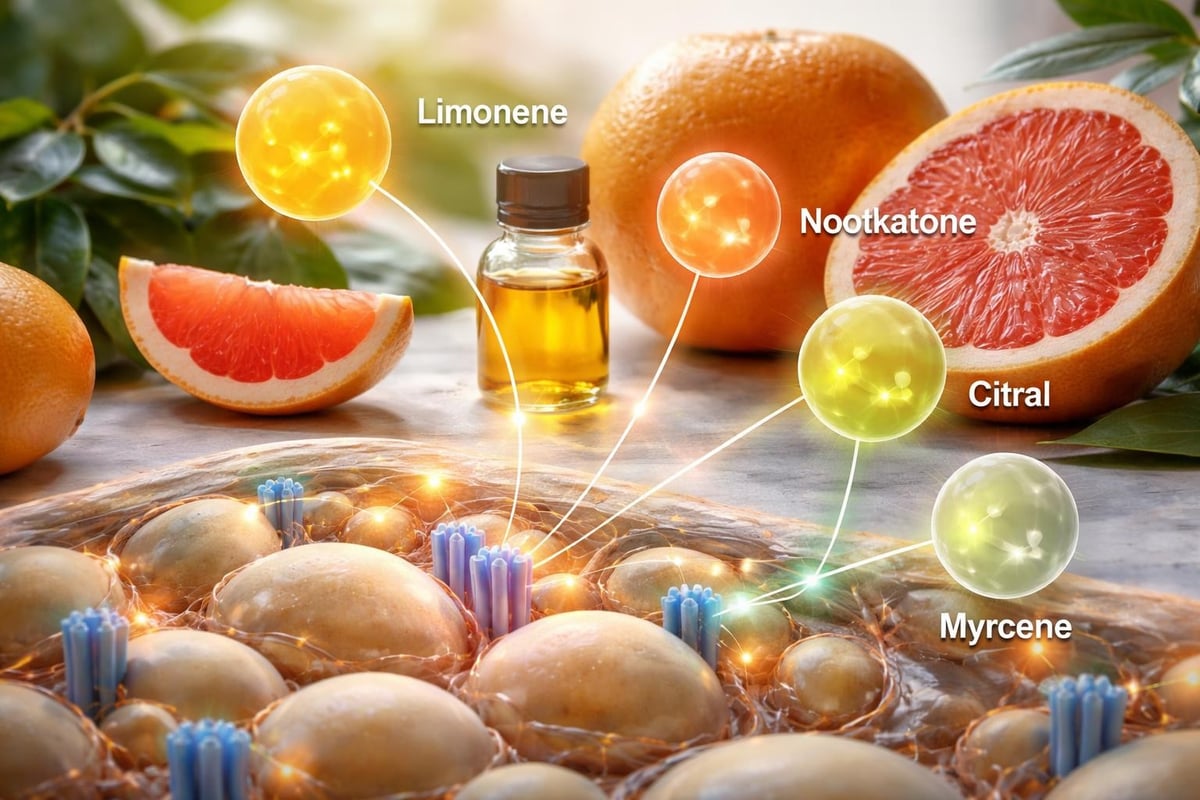 Grapefruit oil compound structure