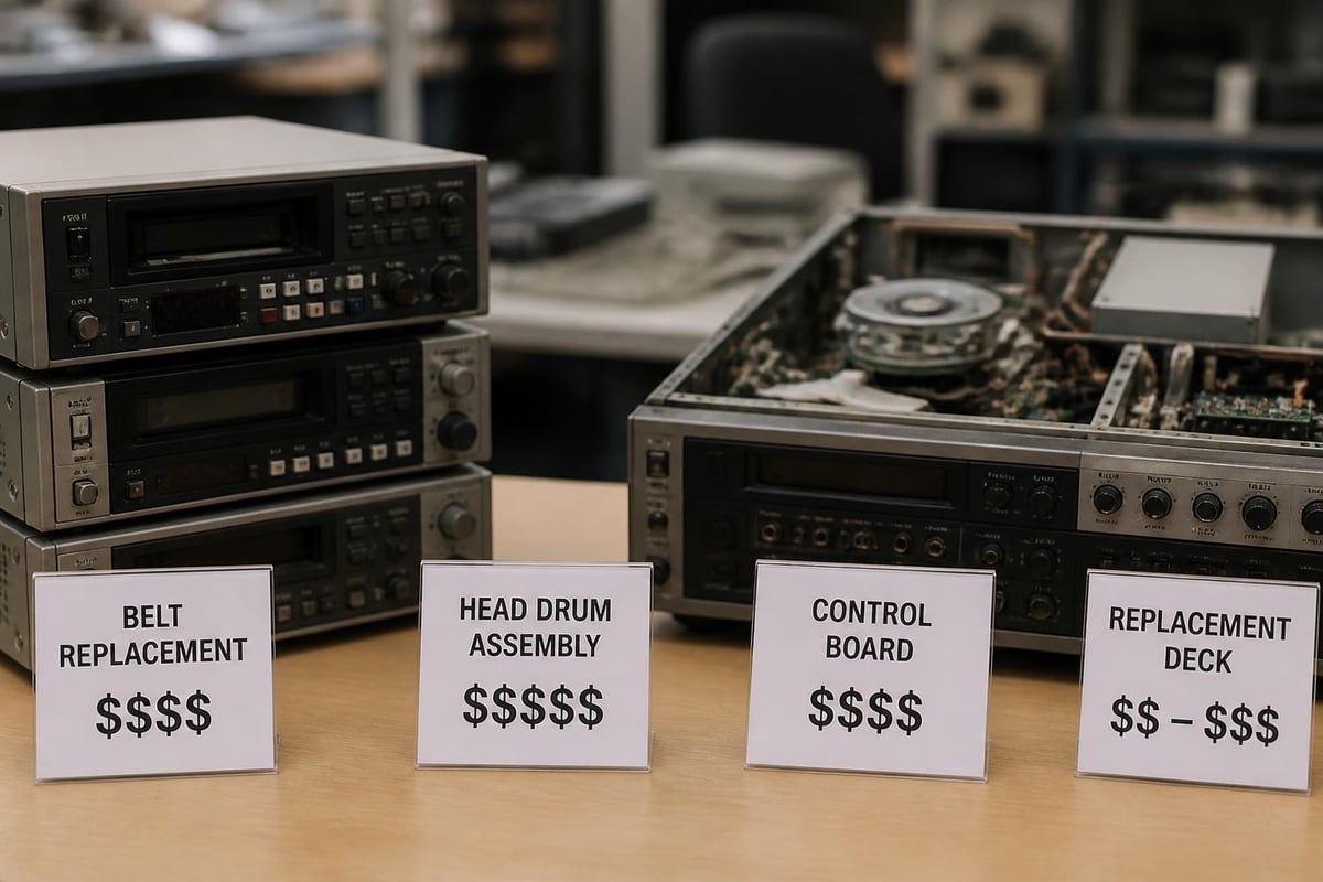 VCR repair cost analysis
