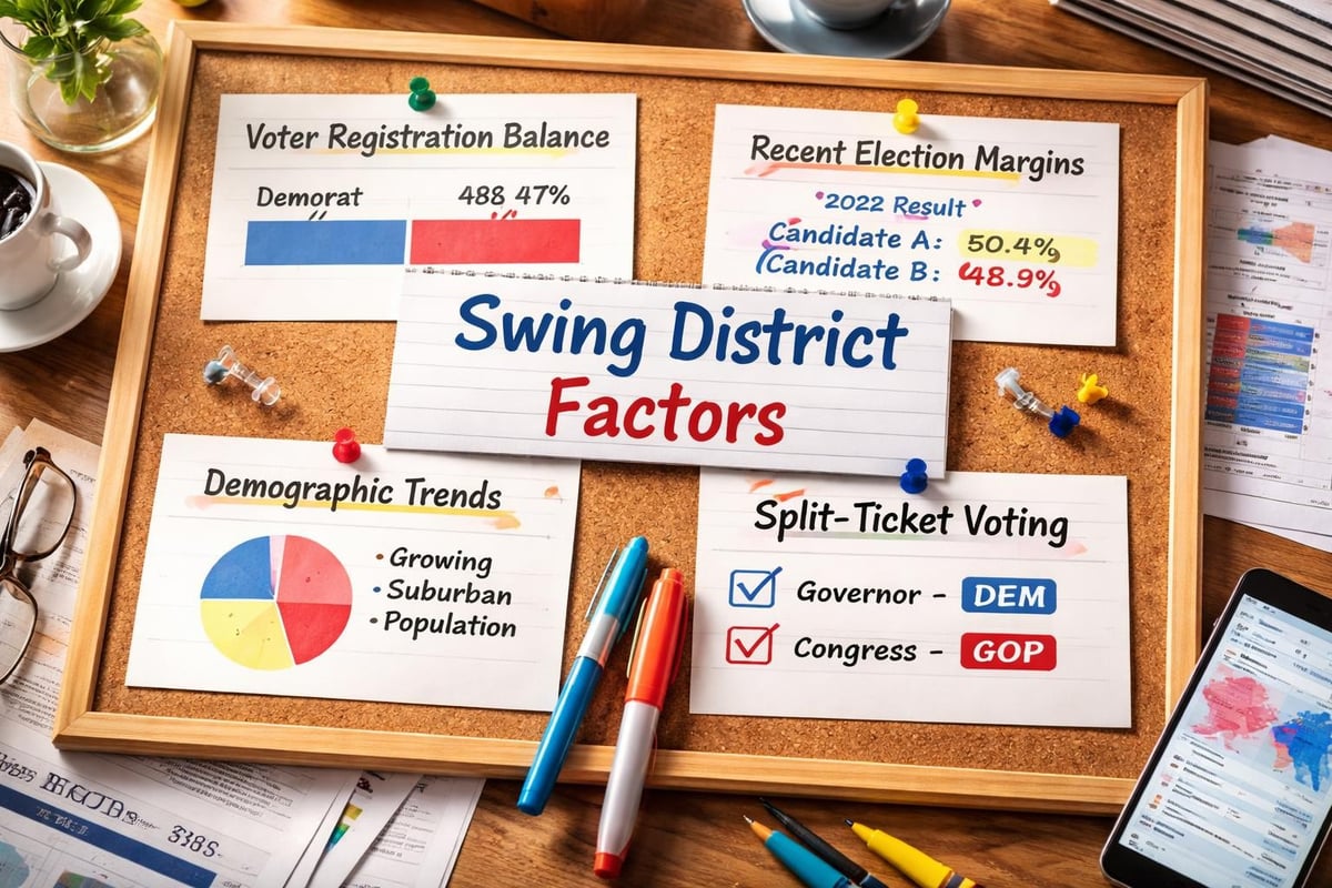 Congressional swing district characteristics