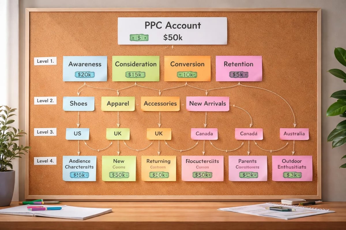 Powerful PPC Advertising Company Benefits for Growth 2 PPC account structure hierarchy