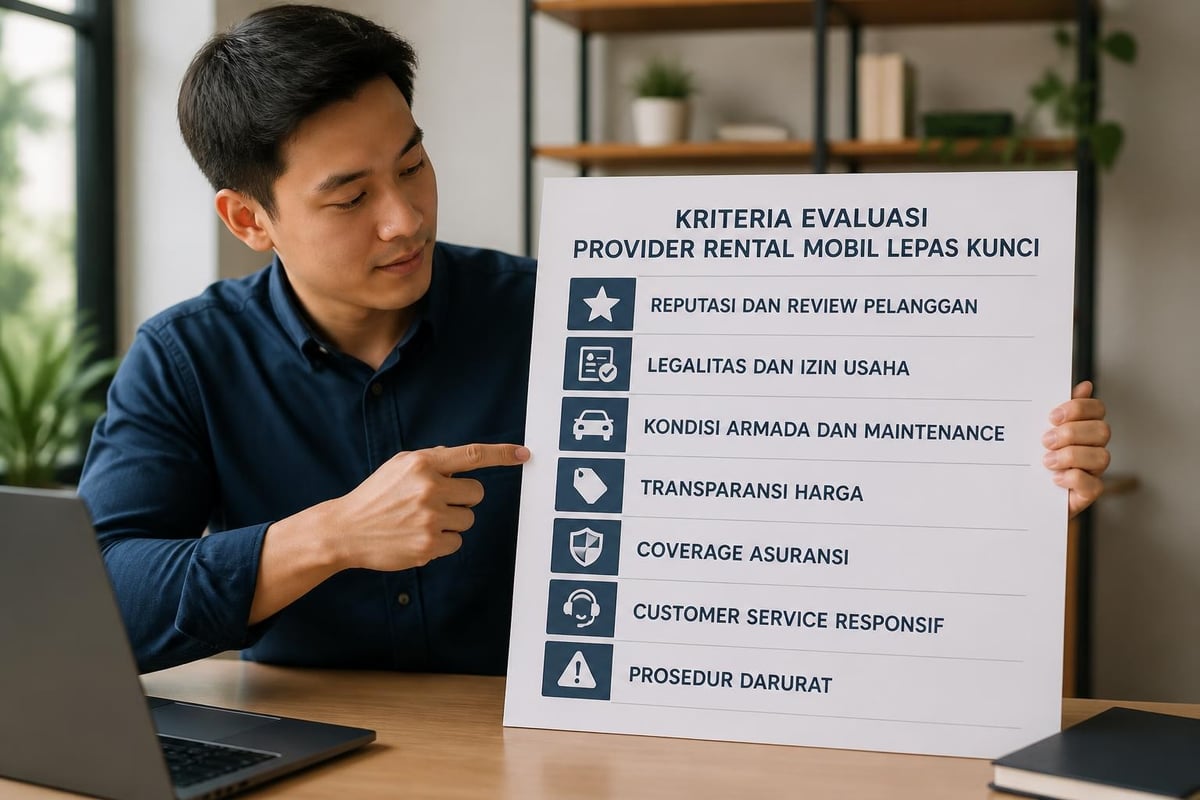 Rental Mobil Bekasi Lepas Kunci: Panduan Lengkap 2026 4 Checklist memilih penyedia rental mobil terpercaya