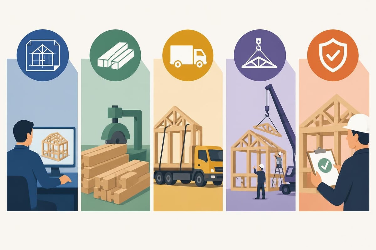 Timber frame assembly process