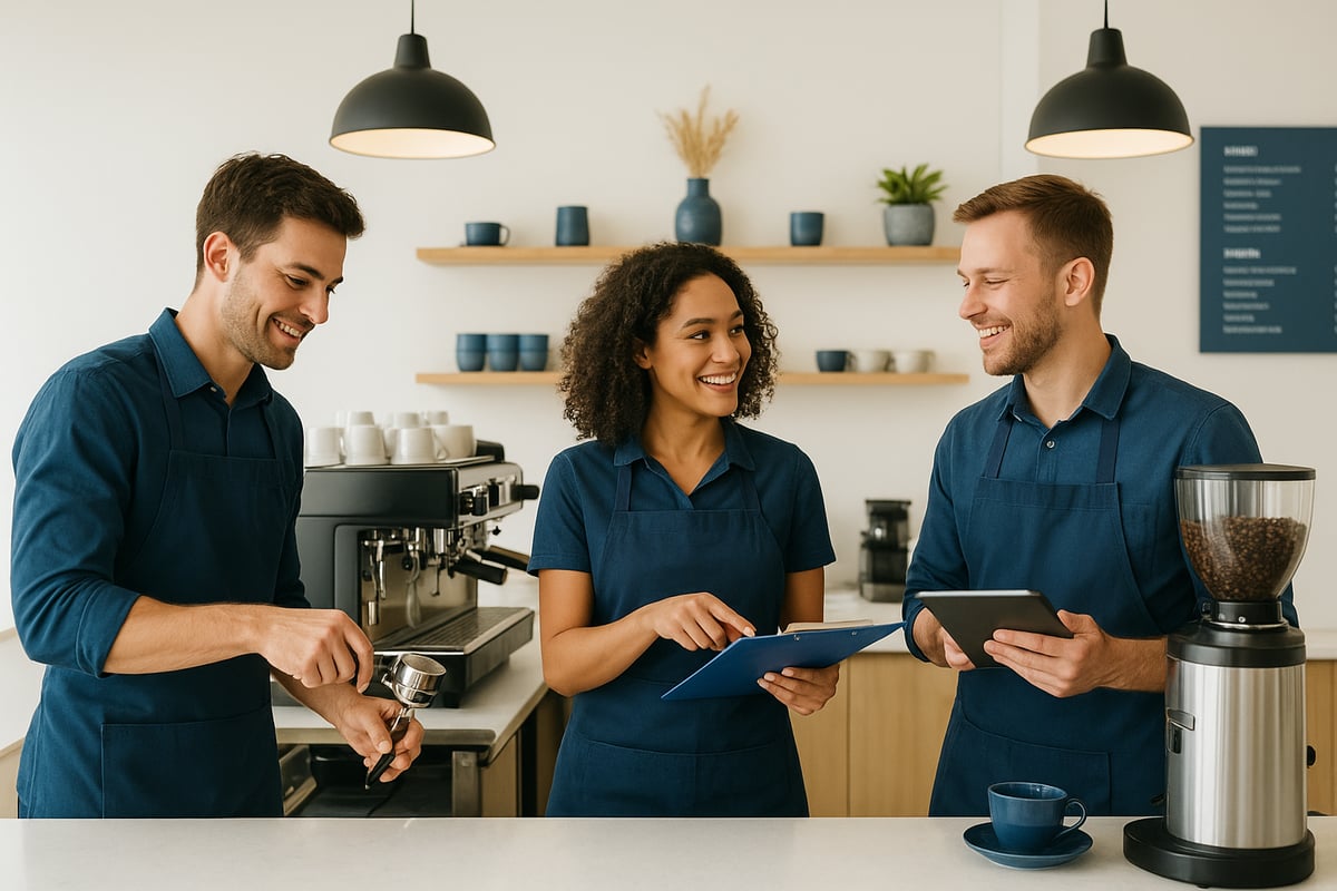 Schritt 4: Einrichtung, Technik & Teamaufbau