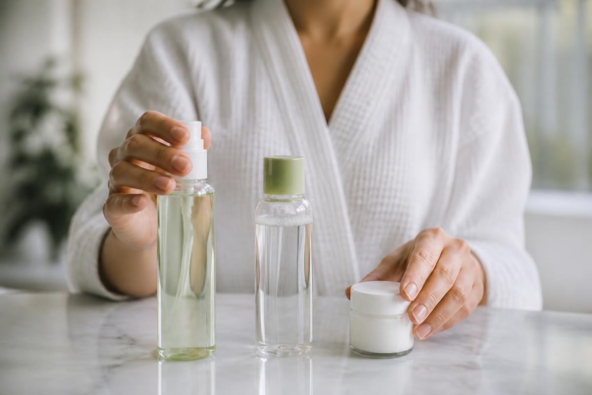 Skincare routine for different skin types