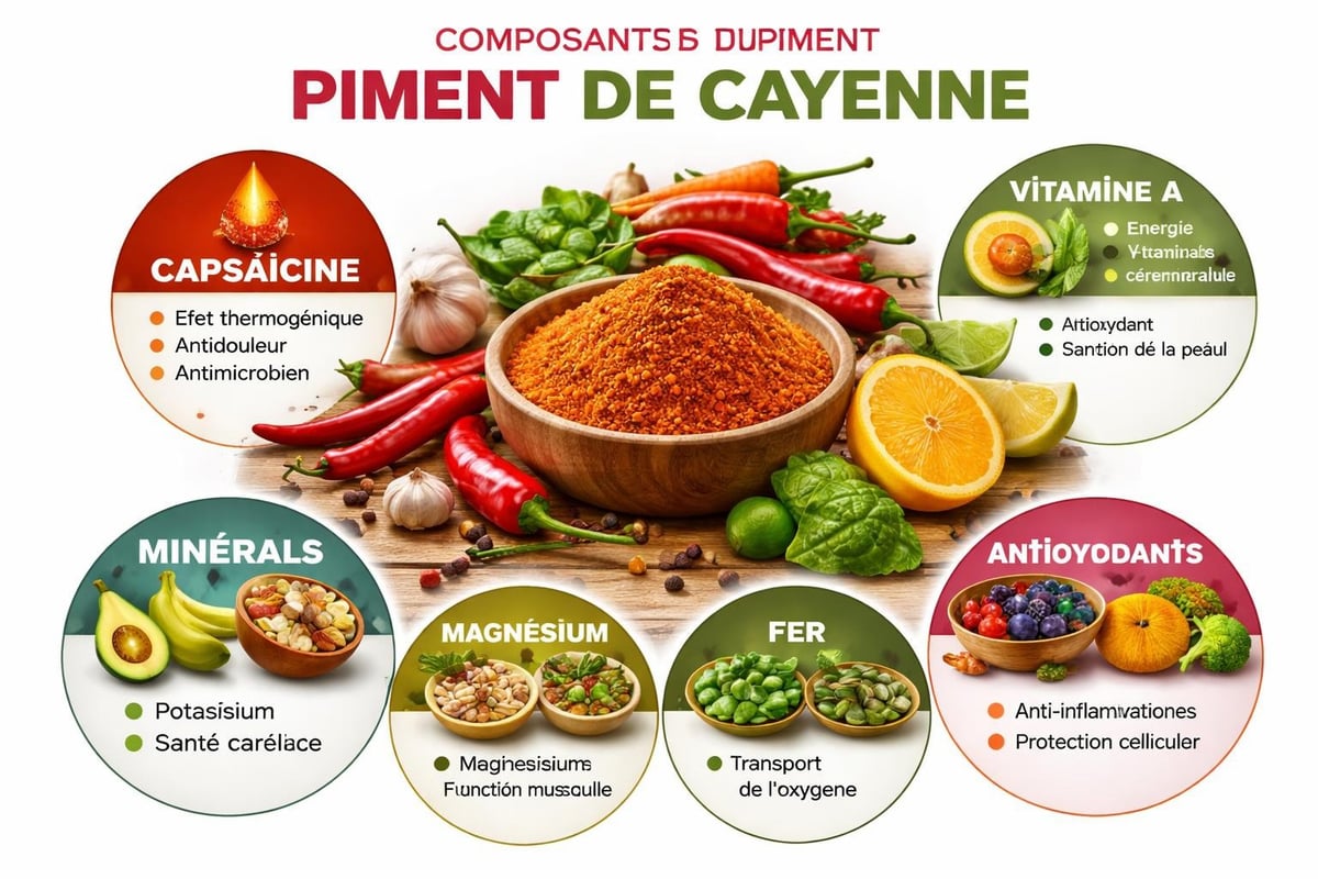 Composition nutritionnelle du piment de Cayenne