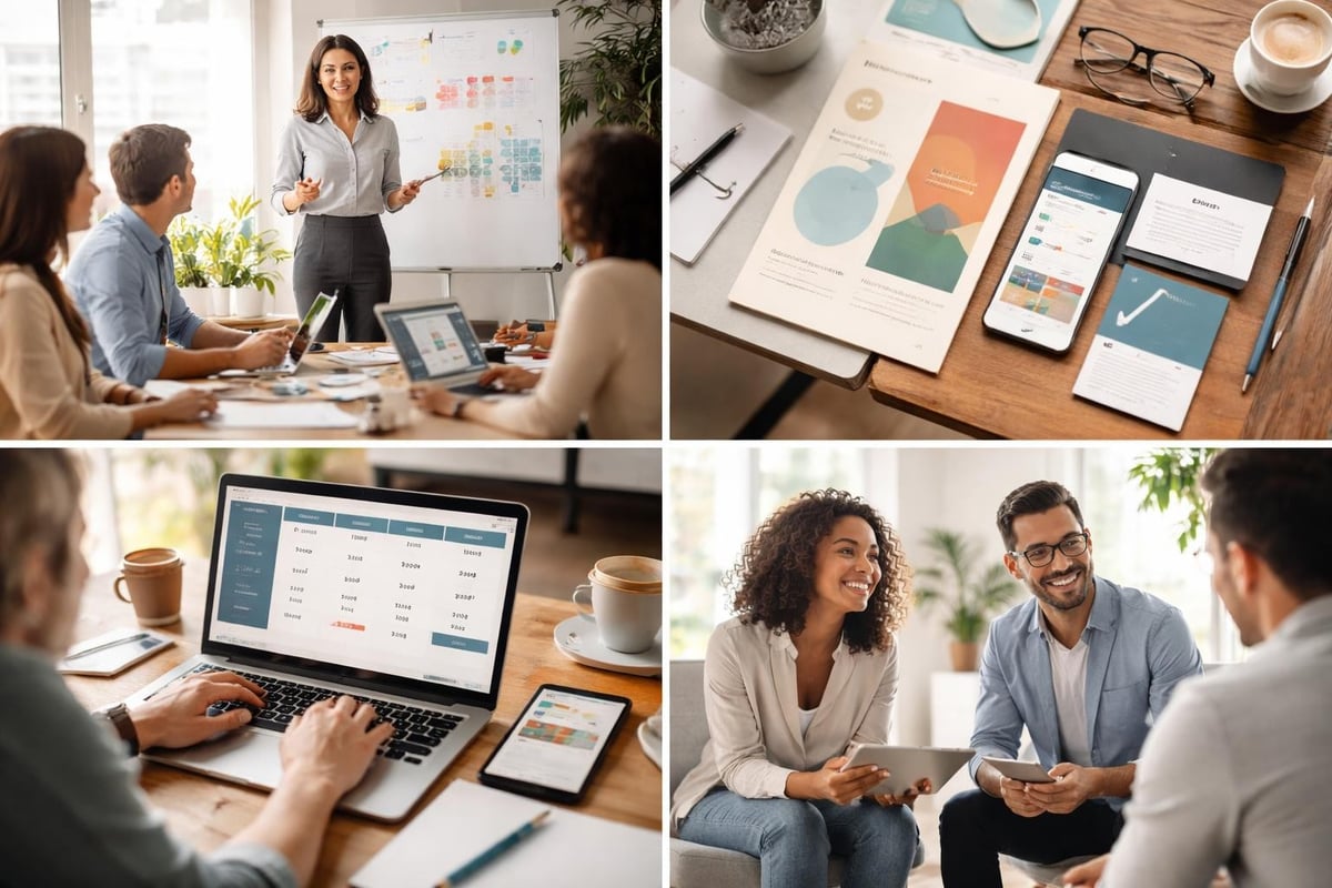 Service brand elements connecting