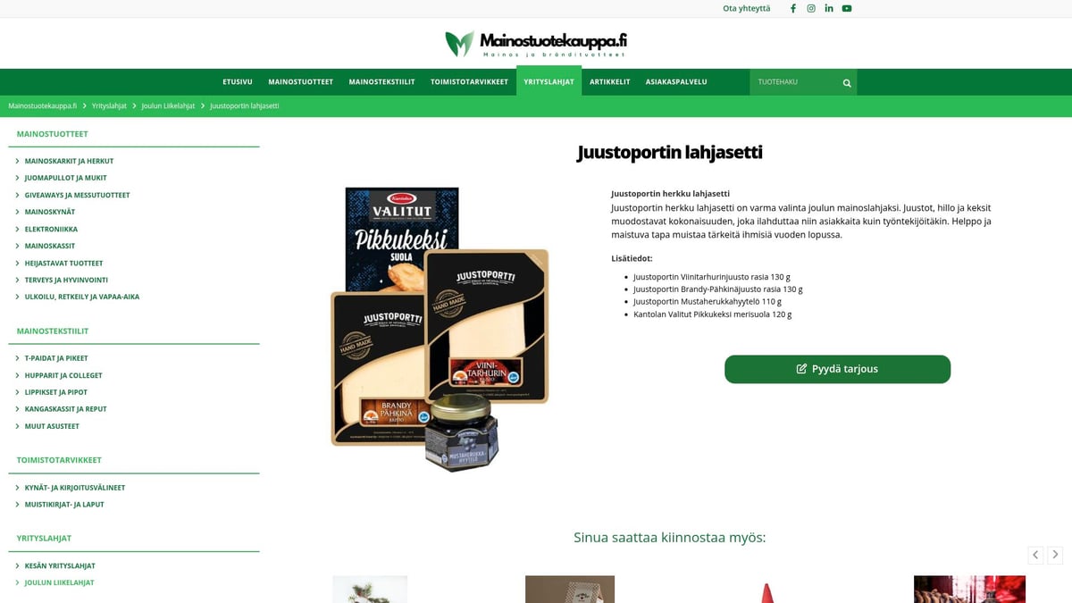 7 Tyylikästä Liikelahja Joulu Ideaa Vuodelle 2025 - Juustoportin lahjasetti – Herkullinen joulupaketti