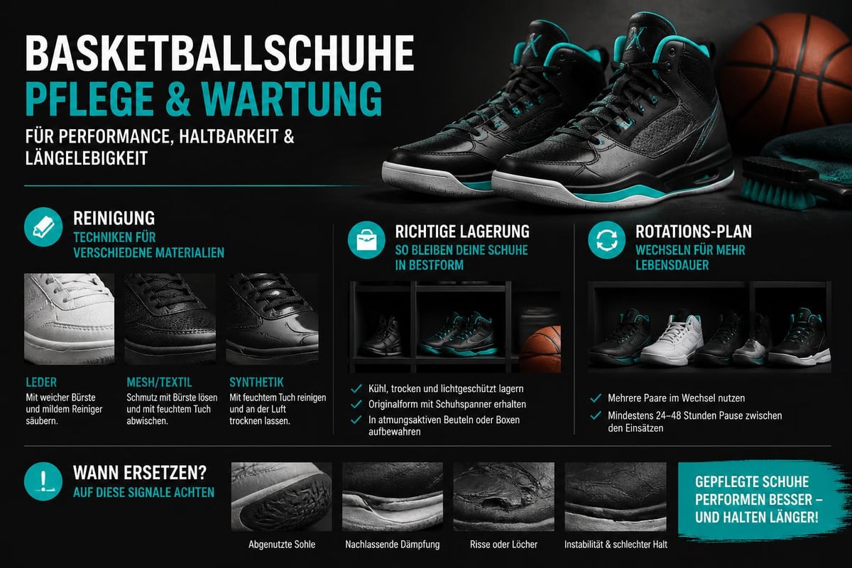 Basketball Schuh Pflege
