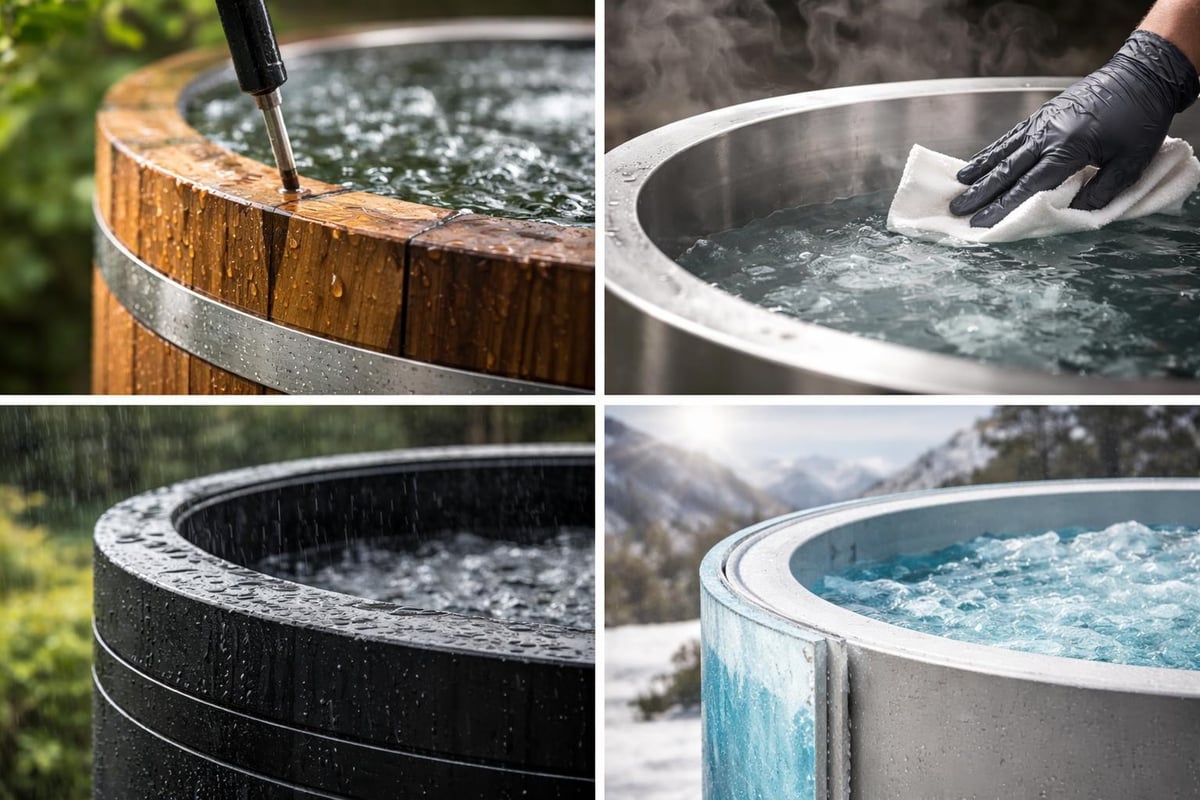 Cold plunge construction materials comparison