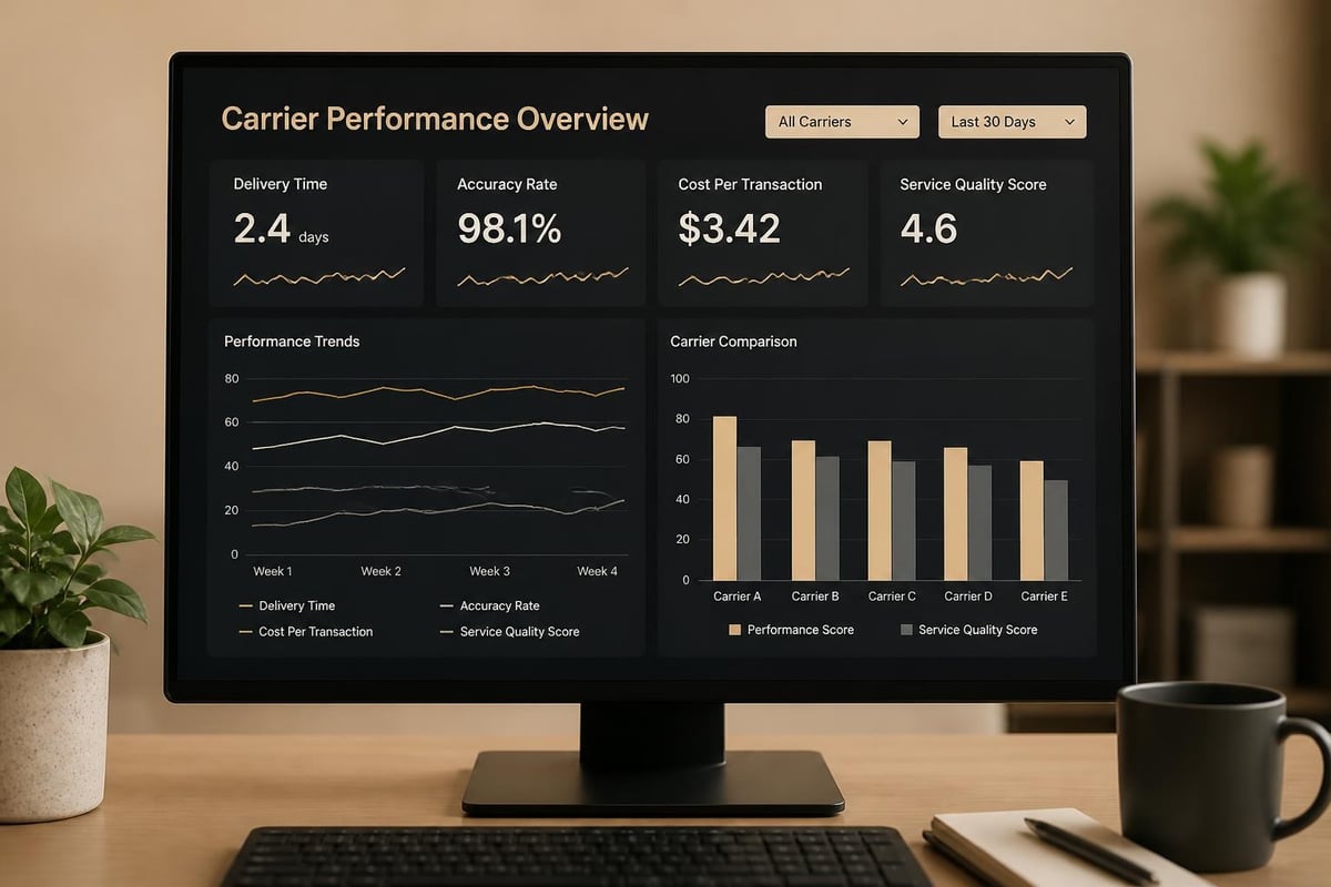 Carrier relationship performance metrics
