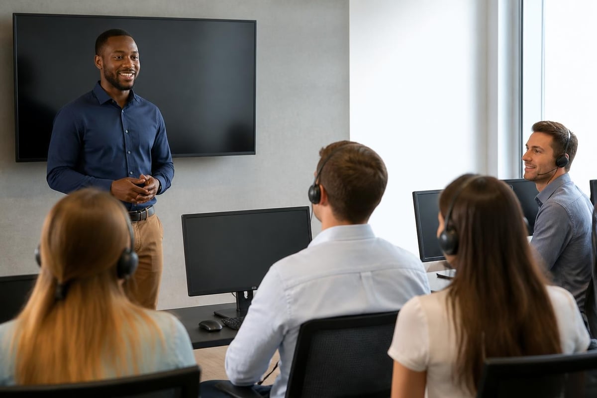 Support agent training process
