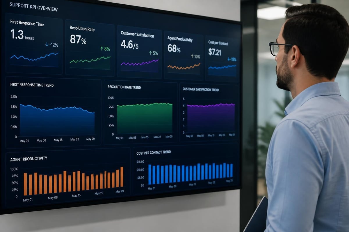 Support performance metrics