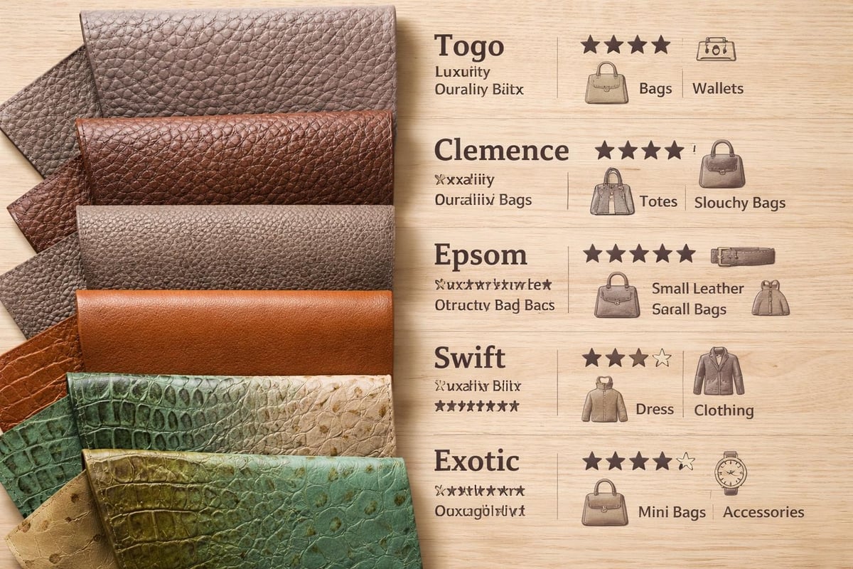 Hermès leather comparison