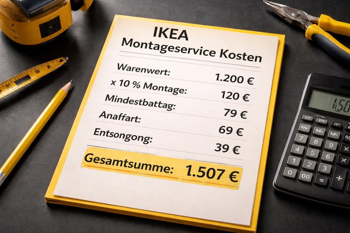 IKEA Montageservice Preisberechnung