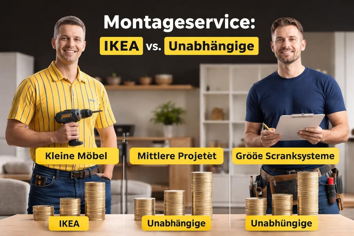 Kostenvergleich Montageservices