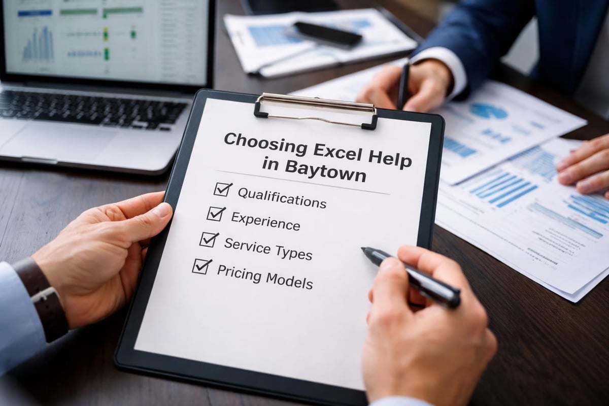 Excel service selection criteria
