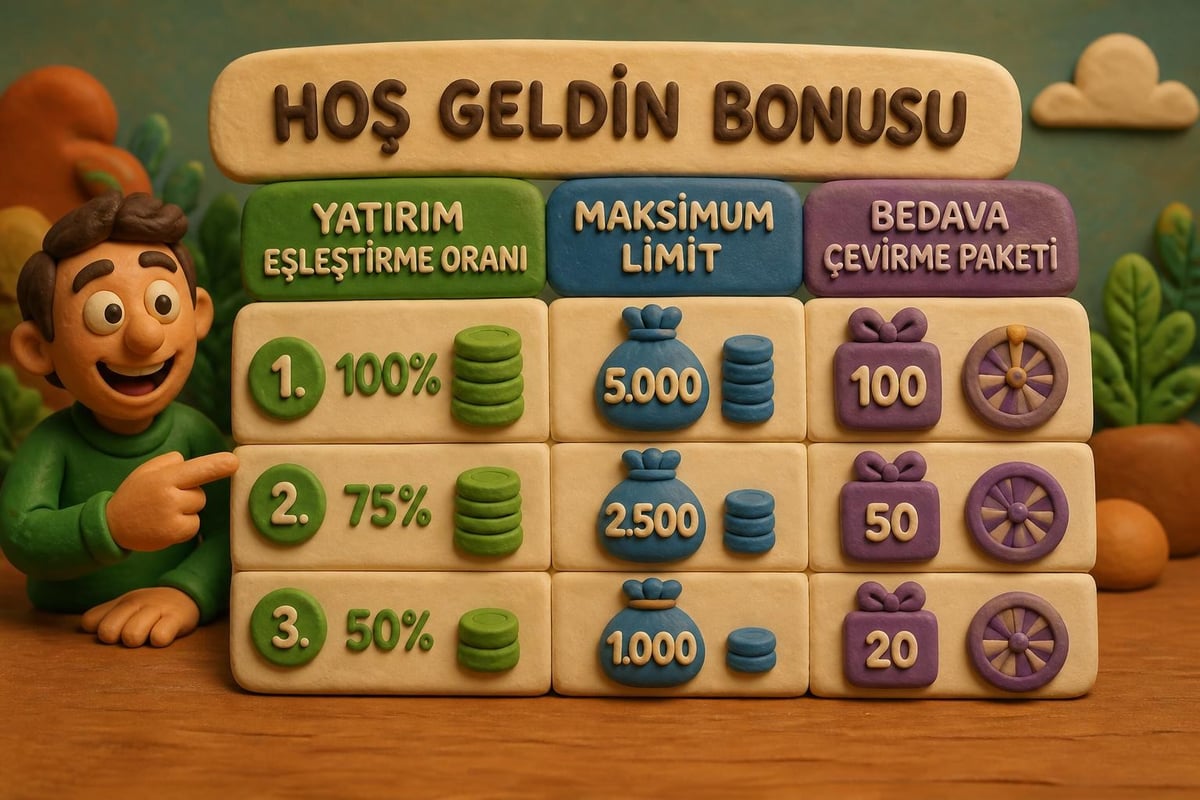 Casino hoş geldin bonus türleri