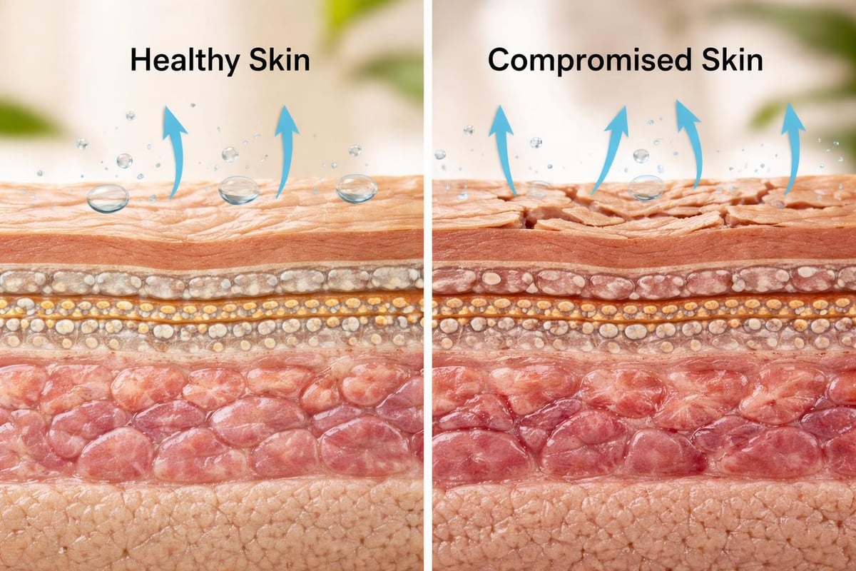 Skin barrier function and moisture retention