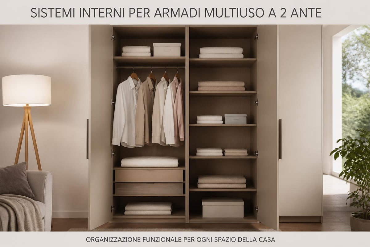 Configurazione interna armadio multiuso