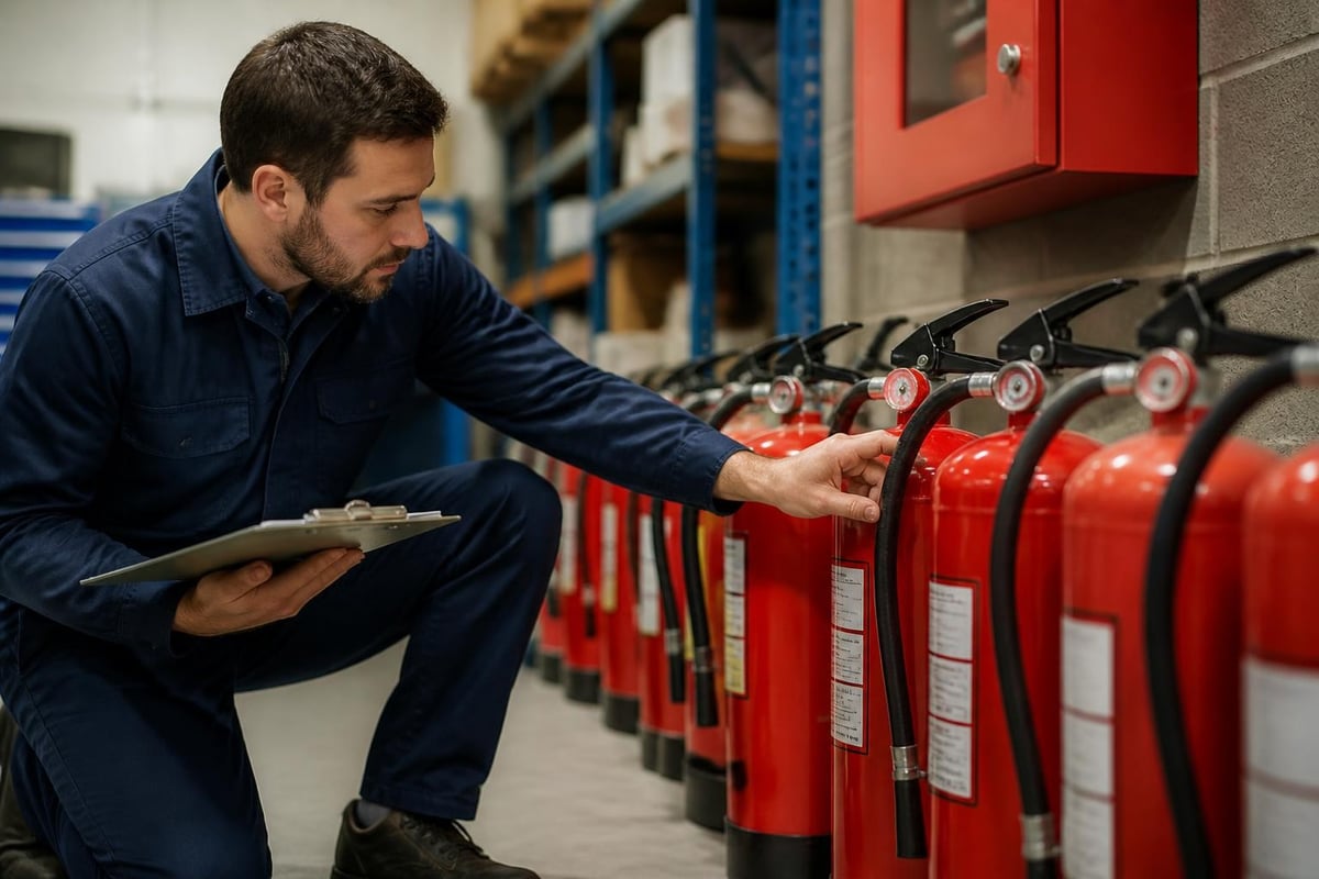 Fire extinguisher maintenance timeline