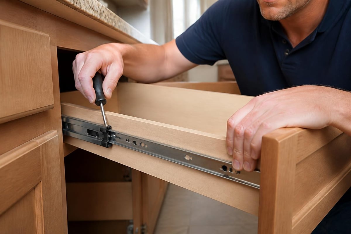 Troubleshooting drawer slide brackets