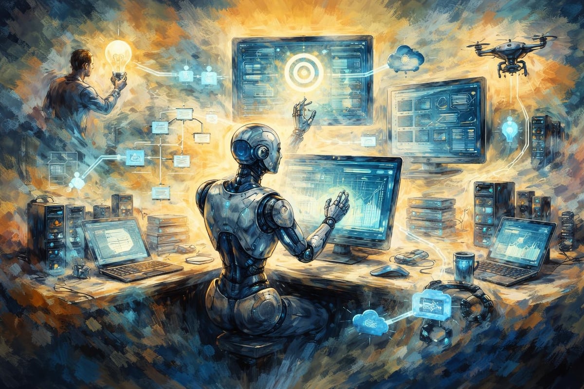 Autonomous AI agent workflow