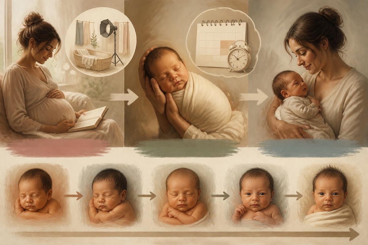 Photo born session timeline