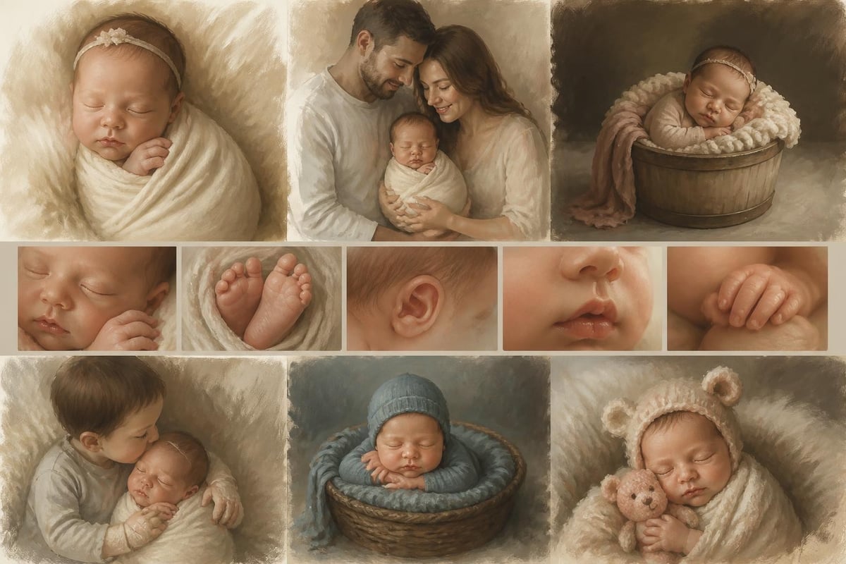 Photo born session elements