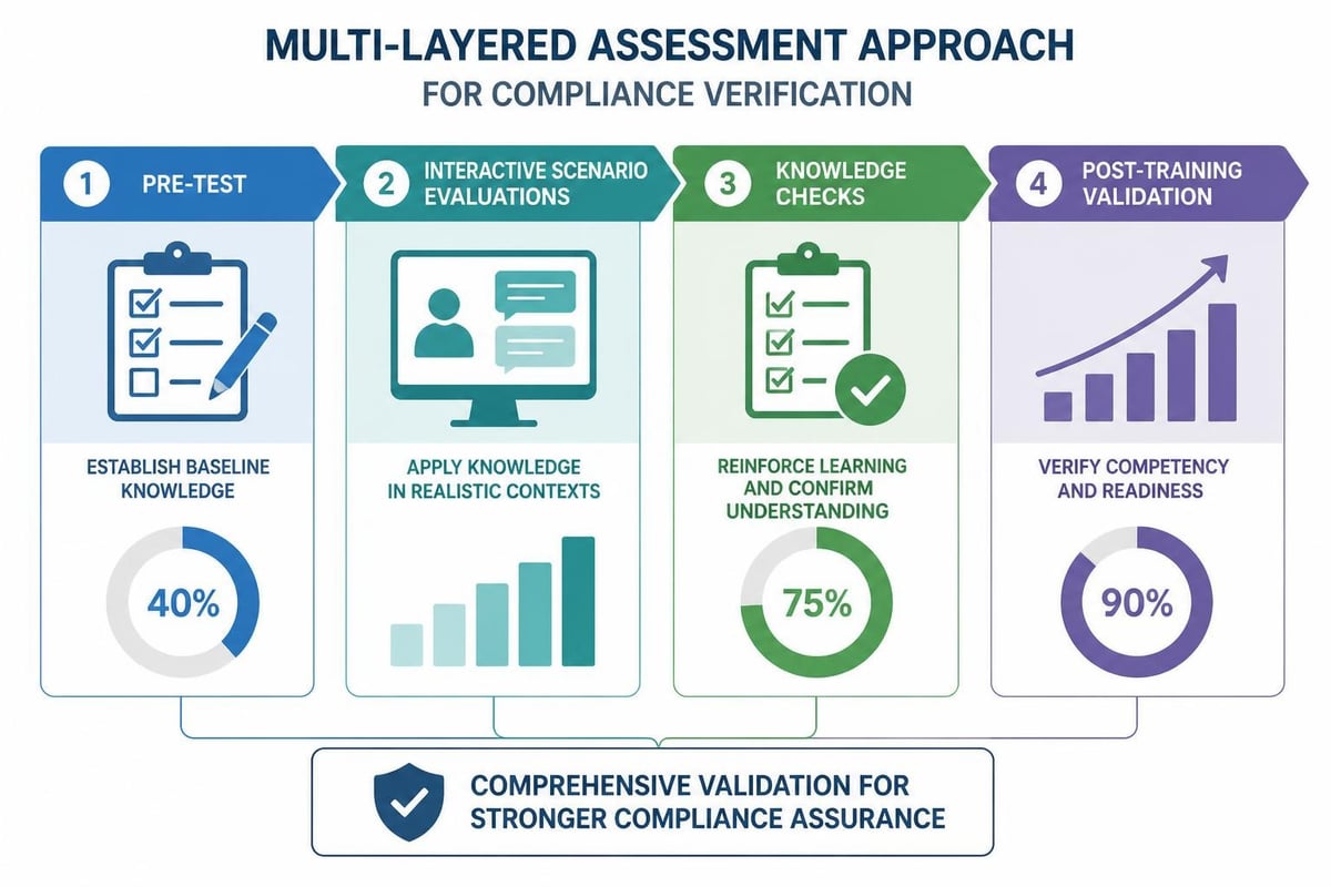 Compliance training assessment strategy