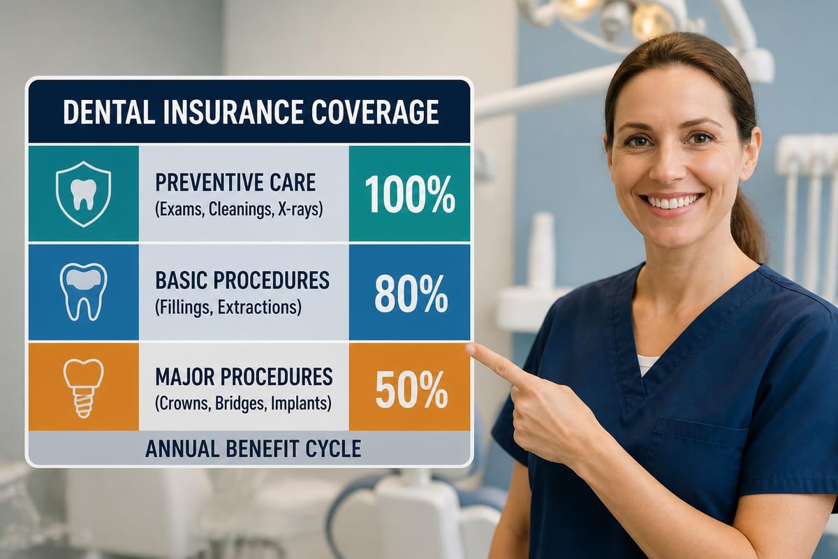Dental insurance coverage tiers