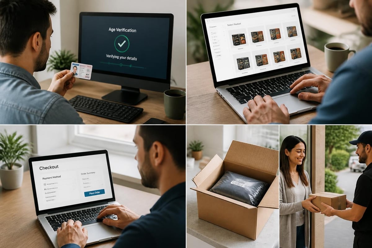 Online cigarette purchasing process