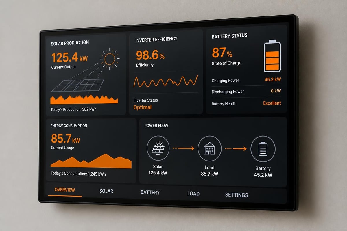 Solar monitoring dashboard