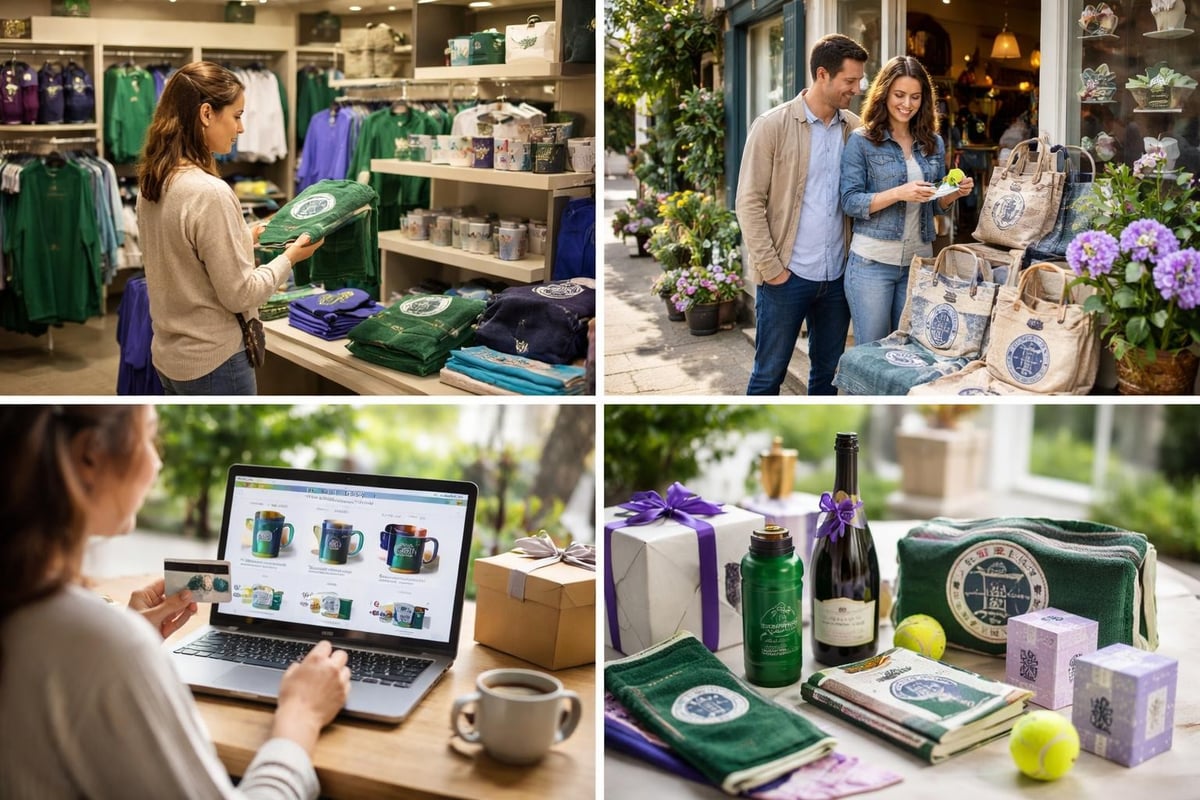 Wimbledon gift shopping journey