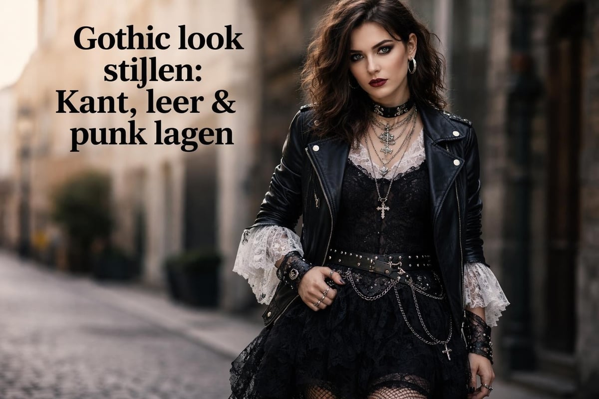 Gothic outfit layering