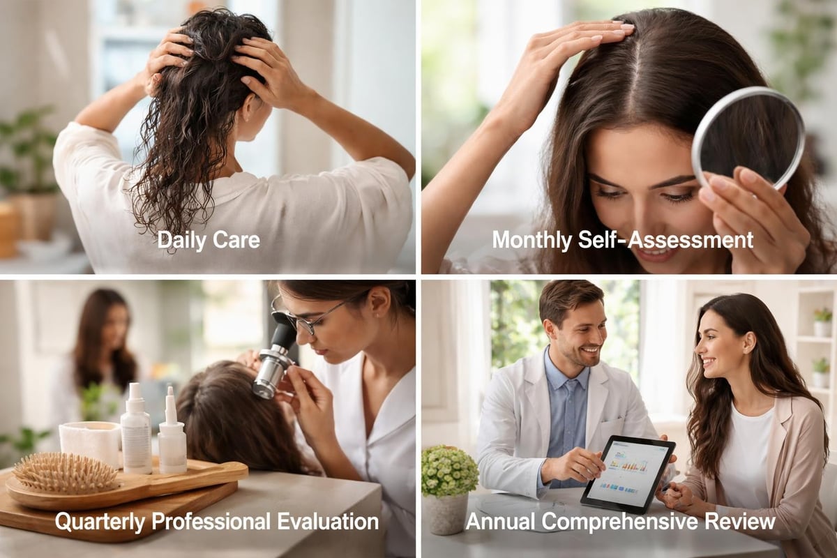 Long-term scalp care routine