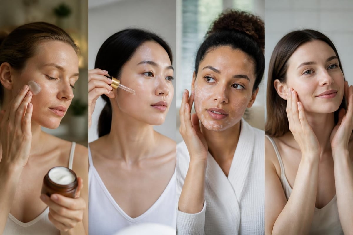Skincare routine by skin type