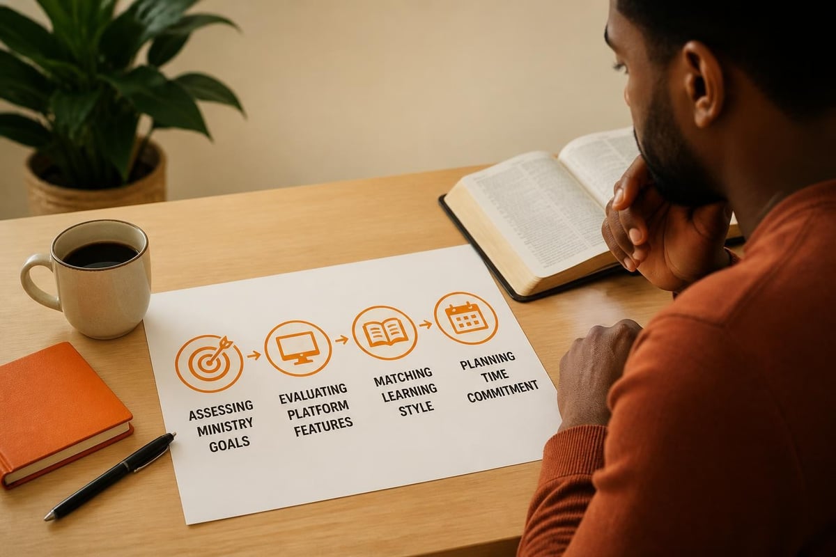Selecting biblical courses