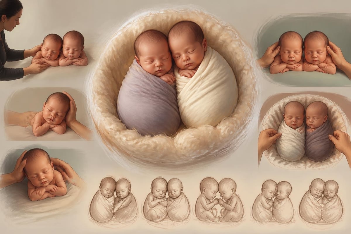 Safe twin posing techniques