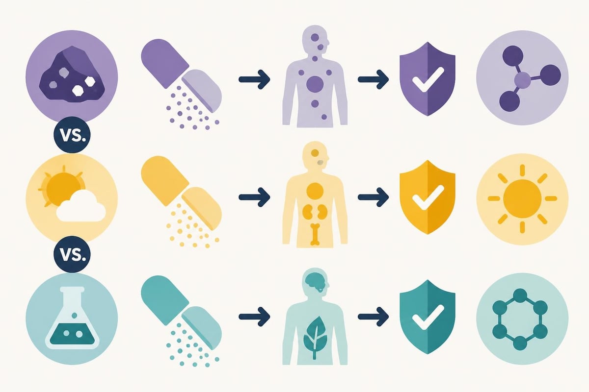 Supplement bioavailability comparison