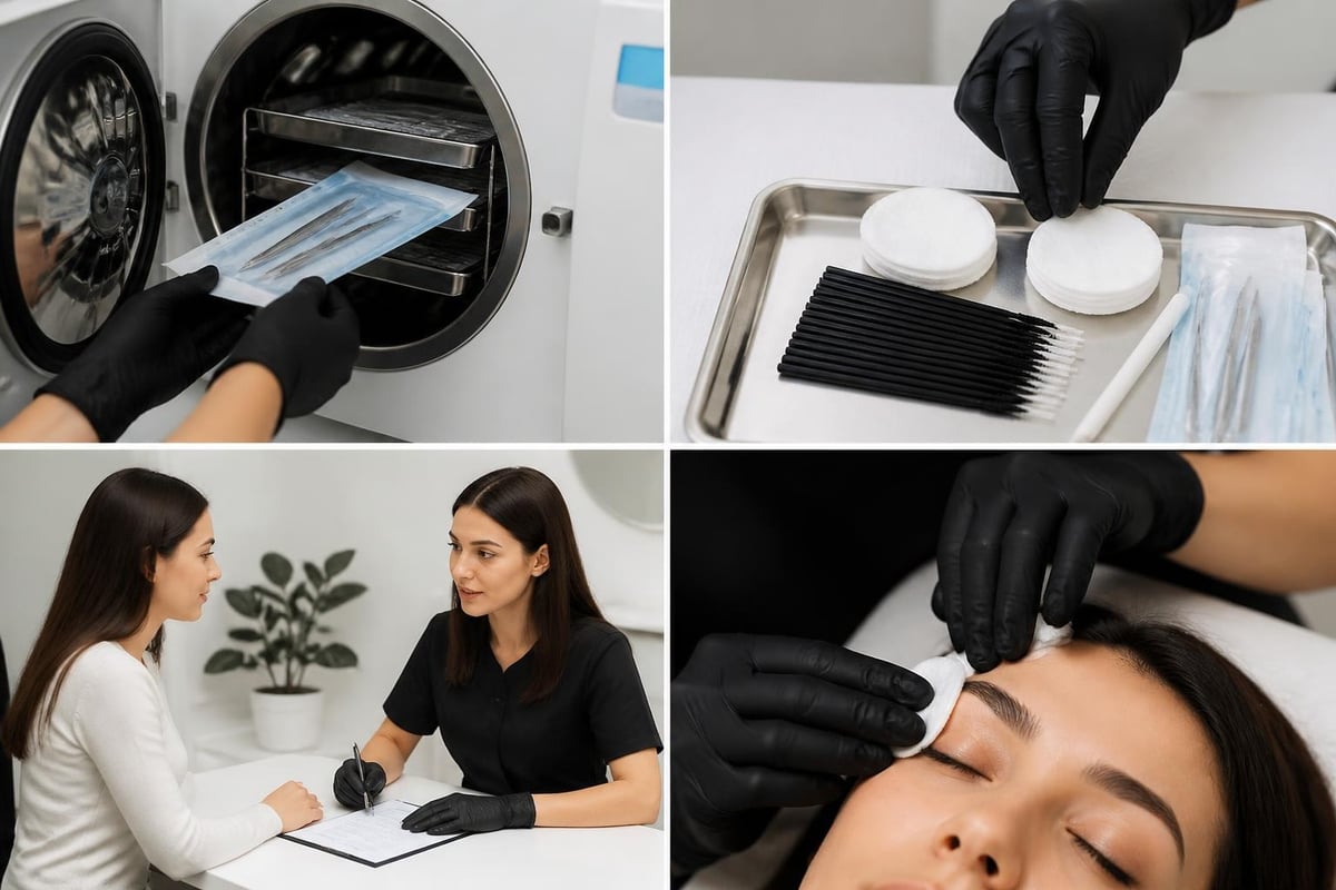Salon for Eyebrows: Expert Guide to Professional Services 3 Eyebrow service hygiene