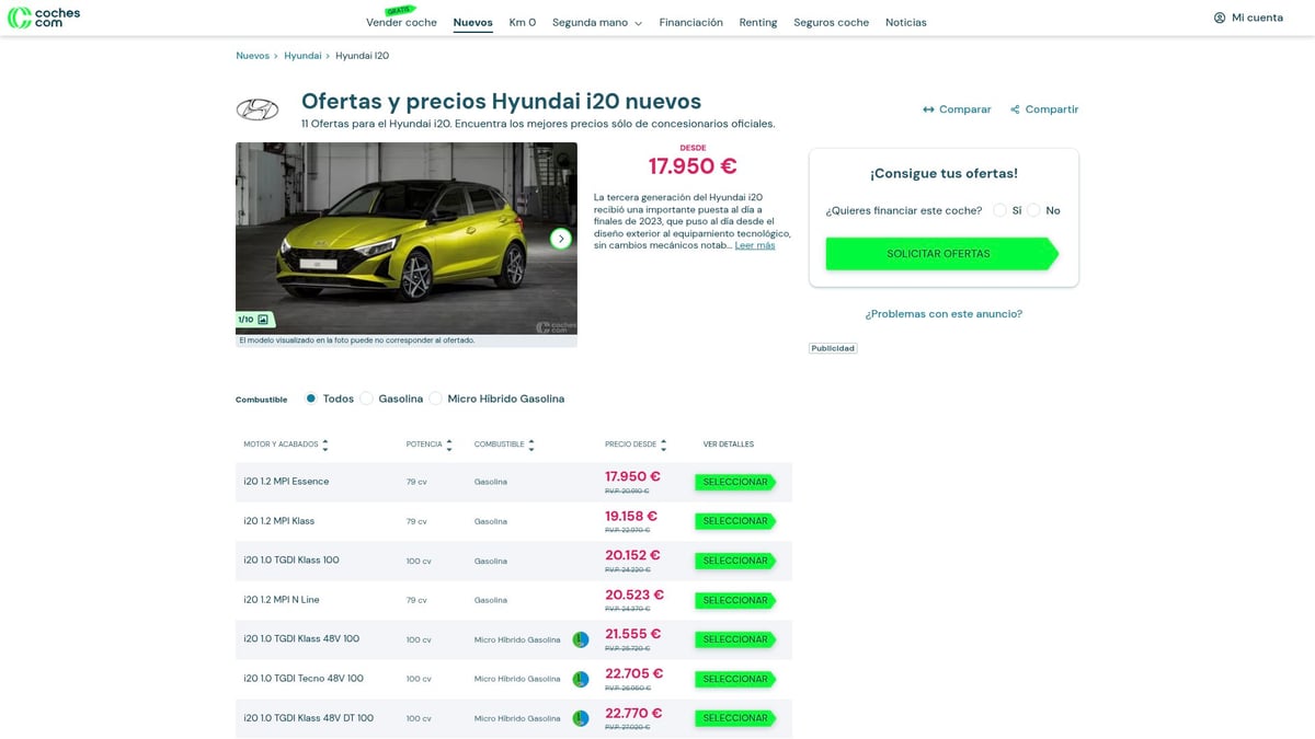 8 Coches Utilitarios Destacados Para Comprar en 2026 - Hyundai i20