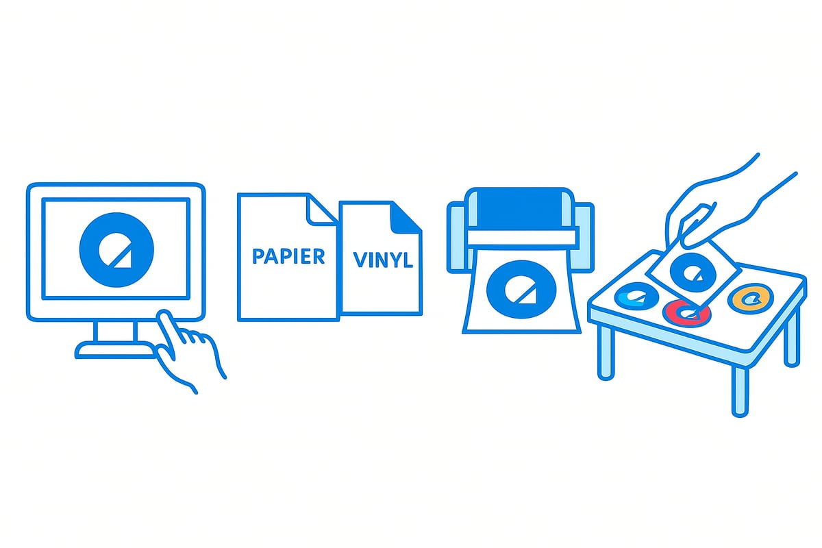 De stappen naar perfecte logo stickers: van ontwerp tot productie