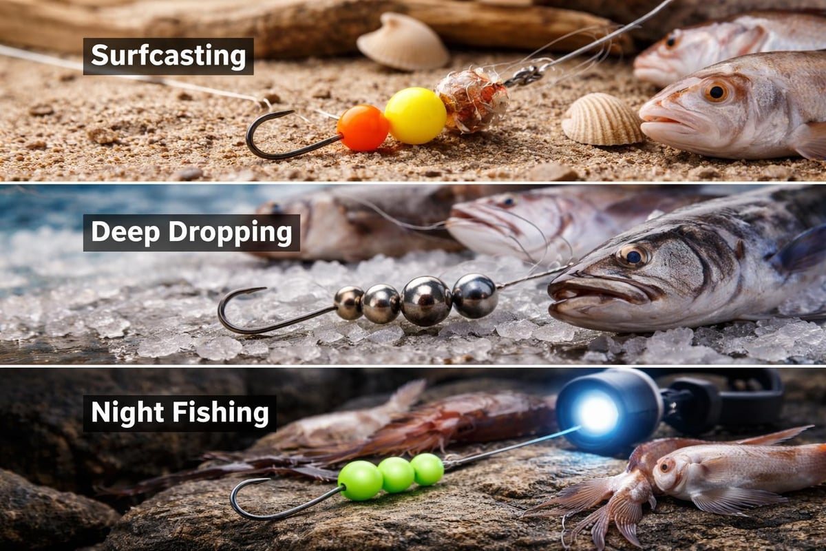 Fishing bead applications