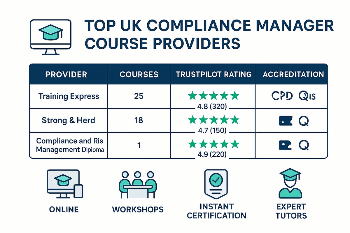 Leading Compliance Manager Course Providers in the UK