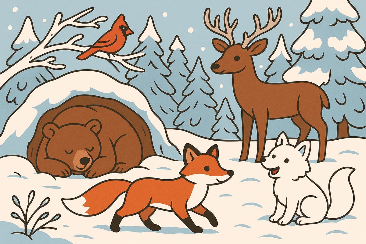 Exploring Animals in Winter: Popular Subjects for Coloring Pages