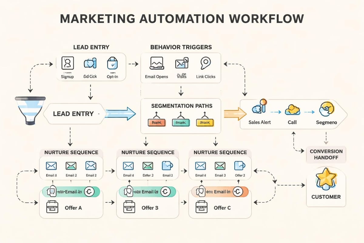 Marketing automation flow
