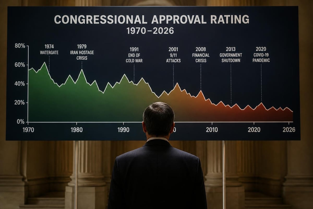 Historical congressional approval trends